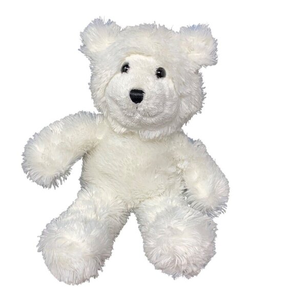Princess Soft Toys White Teddy Bear 11in Plush Stuffed Animal Toy Gift Cuddly - Picture 1 of 11